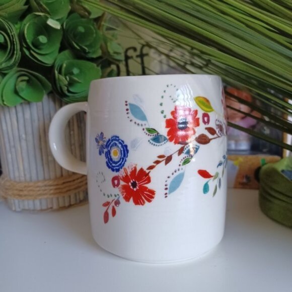 Anthropologie Petal Palette Monogram Mug "C" | 14 oz Stoneware - Picture 6 of 6